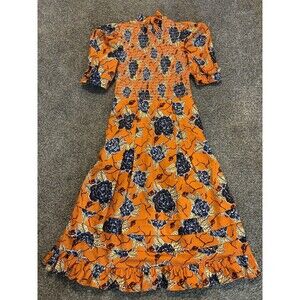 Autumn Adeigbo Lana Dress Size 2 Orange $715 Retail‎